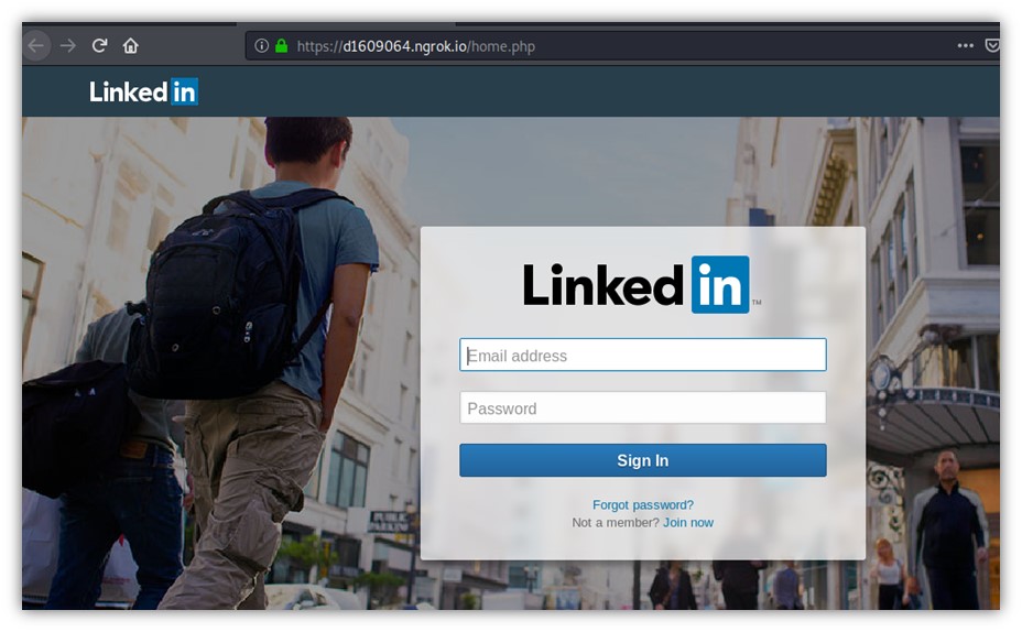 Hazırlanmış LinkedIn sayfasının görüntüsü